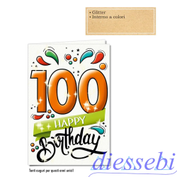 Biglietto Compleanno 100 Anni