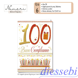 Biglietto Compleanno 100 Anni