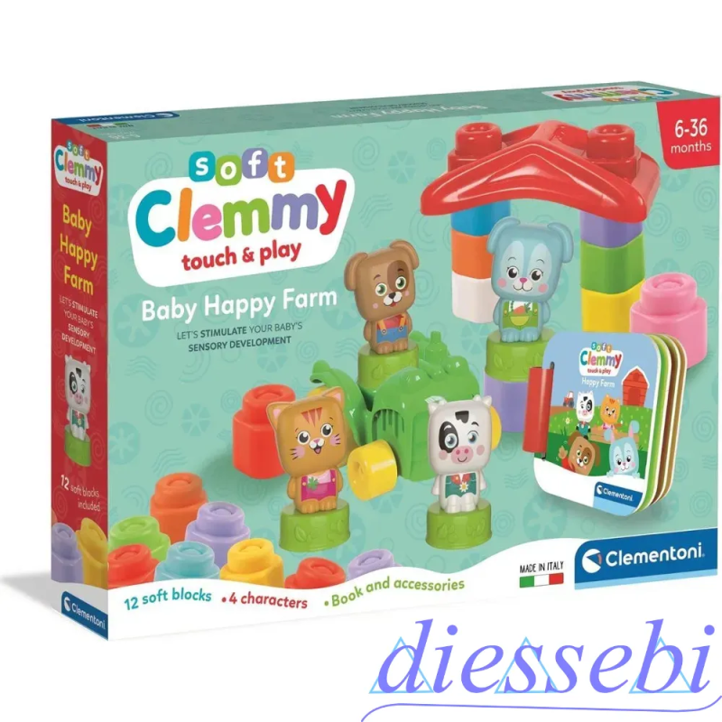 Costruzioni Morbidi Baby Happy Farm Soft Clemmy Clementoni