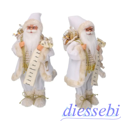 Babbo Natale con Regali Bianco/Oro