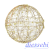 Sfera Natalizia 20cm con Luce