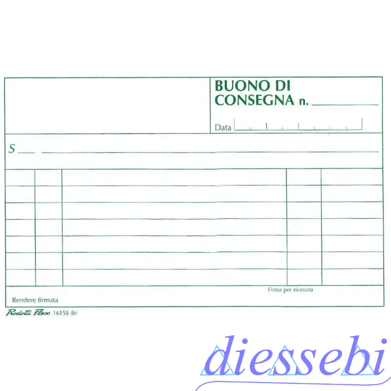 Blocco Buoni di Consegna 3 copie autoricalcante