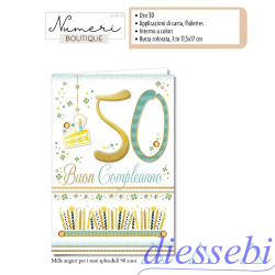 Biglietto Compleanno 50 Anni