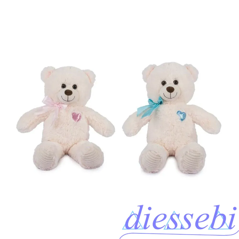 Peluche Orsacchiotto 60cm Ricami con Fiocco
