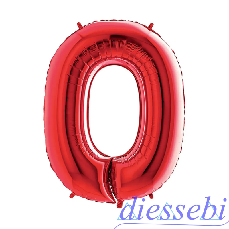 Mylar Mini Numero 0 Rosso 35cm Cattex (PM/N3534-0)