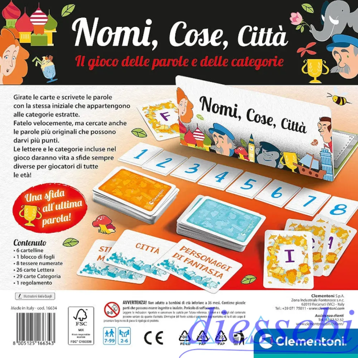 Nomi Cose Città Clementoni