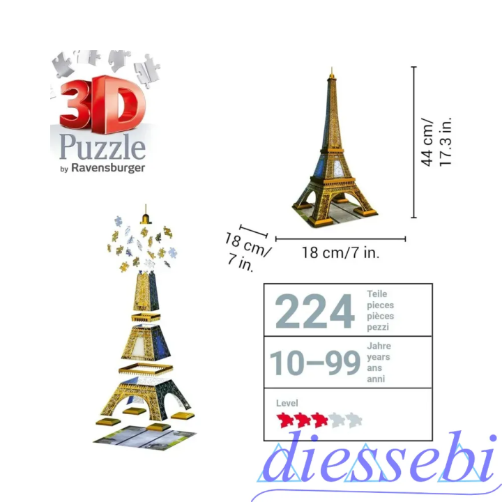 Puzzle 3D Tour Eiffel Ravensburger