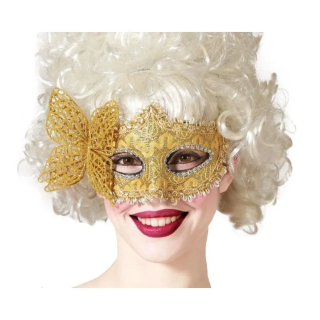 Maschera Veneziana Donna Oro