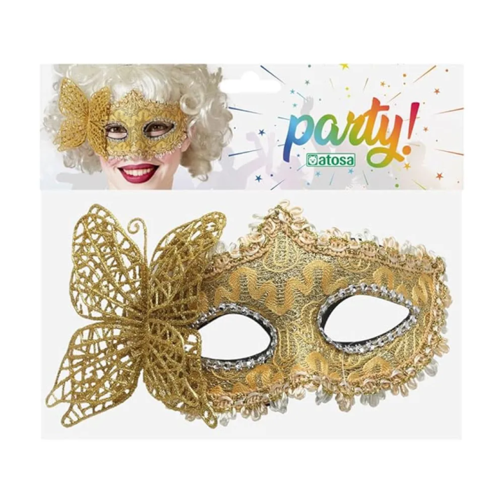 Maschera Veneziana Donna Oro