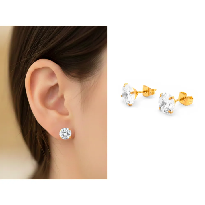 Orecchini Donna Punto Luce 8mm Polo Cortina Style