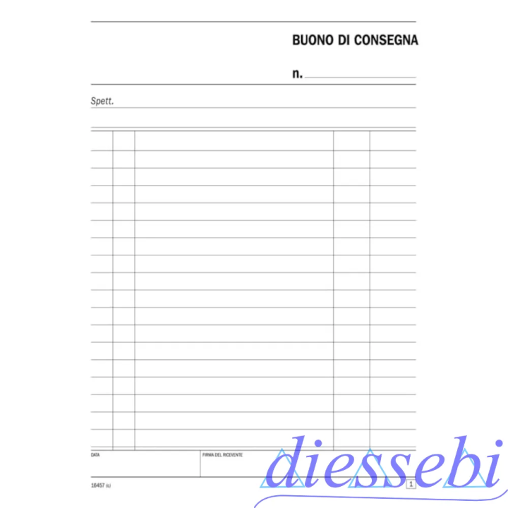 Blocco Buoni di Consegna A5 2 cp Data Ufficio