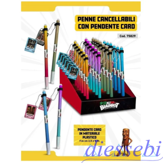 Penna Cancellabile con Pendente Brainrot