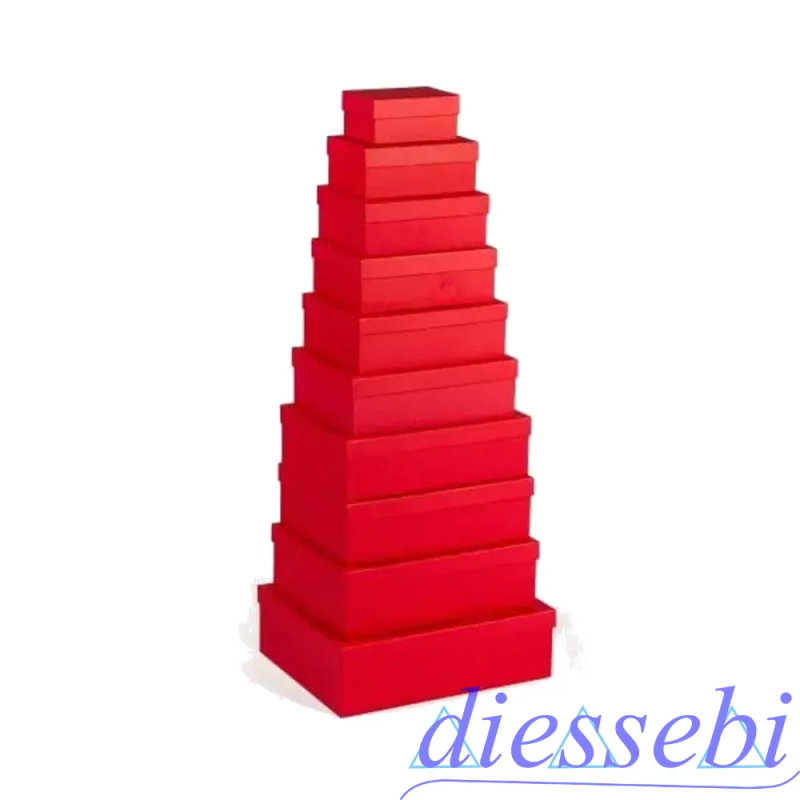 Scatola Rettangolare Rossa 27x18x11cm