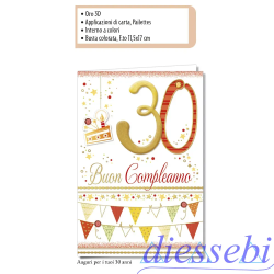 Biglietto Compleanno 30 Anni