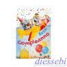 Biglietto Compleanno Bimbi Sagomato Moving Rosso