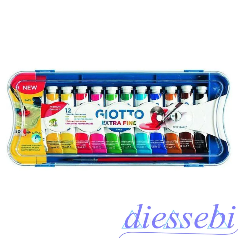 Confezione 12 Tubetti Tempera Giotto4
