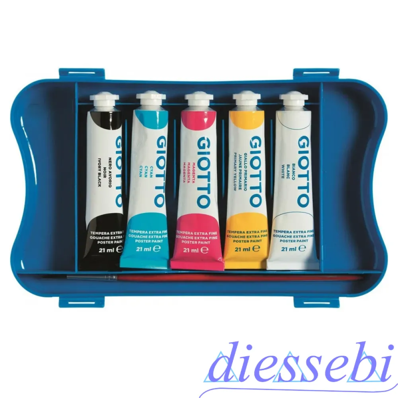 Confezione 5 Tubetti Tempera Giotto7