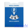 Disco Orario Europeo blu-bianco