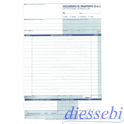 Blocco D.d.T. Documento di Trasporto A4 3 copie autoricalcante Prodotti Flex