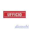 Targhetta Autoadesiva "UFFICIO" Rosso Letterfix