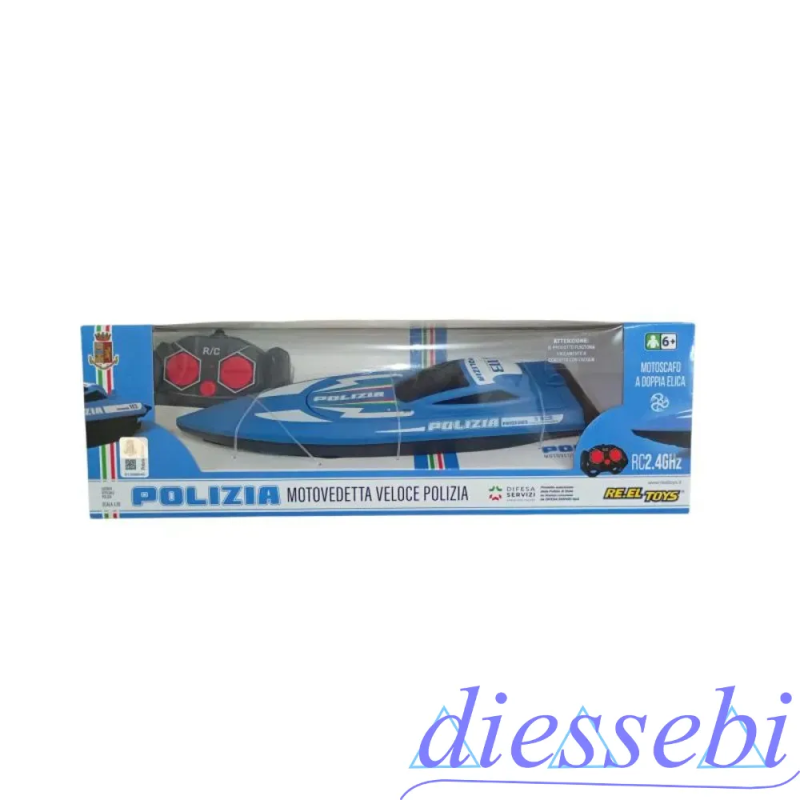 Motoscafo RC Radiocomando Lancia Polizia
