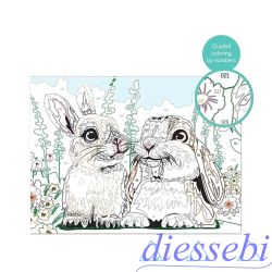 Paint & Frame Cute Bunnies