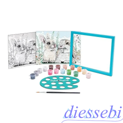 Paint & Frame Cute Bunnies