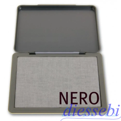 Cuscinetto per Timbri Inchiostrato Nero 12x8cm Nikoffice