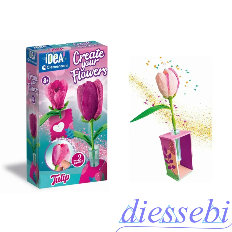 Idea - Mini Laboratorio dei Fiori - Tulipano Clementoni