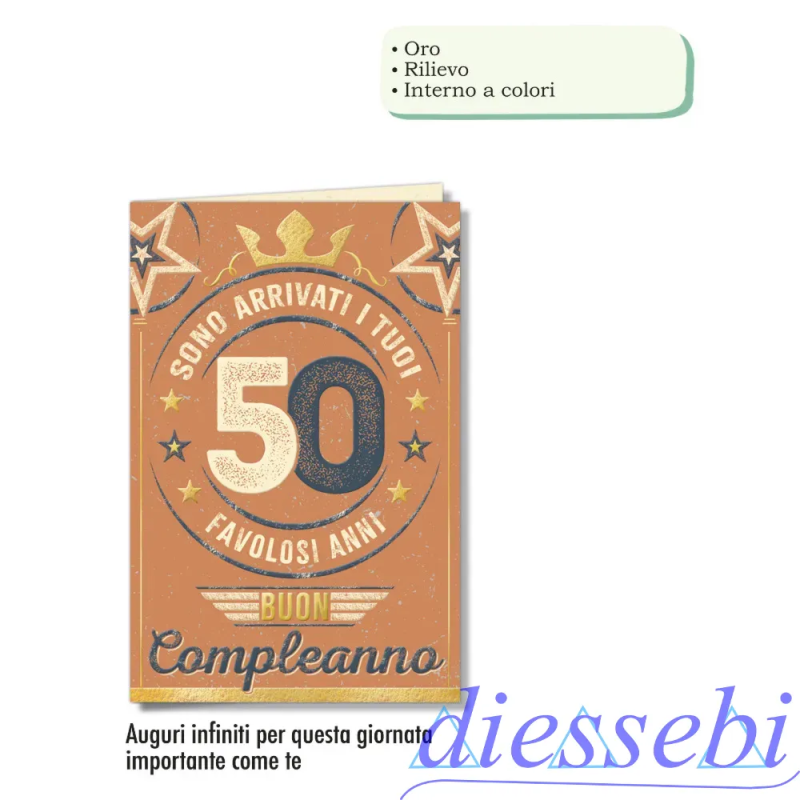 Biglietto Compleanno 50 Anni - Trademark