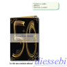 Biglietto Compleanno 50 Anni - Oro Elegante