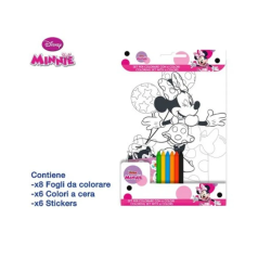 ALBUM DA COLORARE 20X29 + PASTELLI A CERA MINNIE