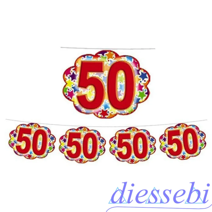Festone Nuvoletta 50 Anni 4mt - Kit Big Party